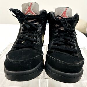 Air Jordan Black, Gray & Gold Sneakers Size 6.5 M